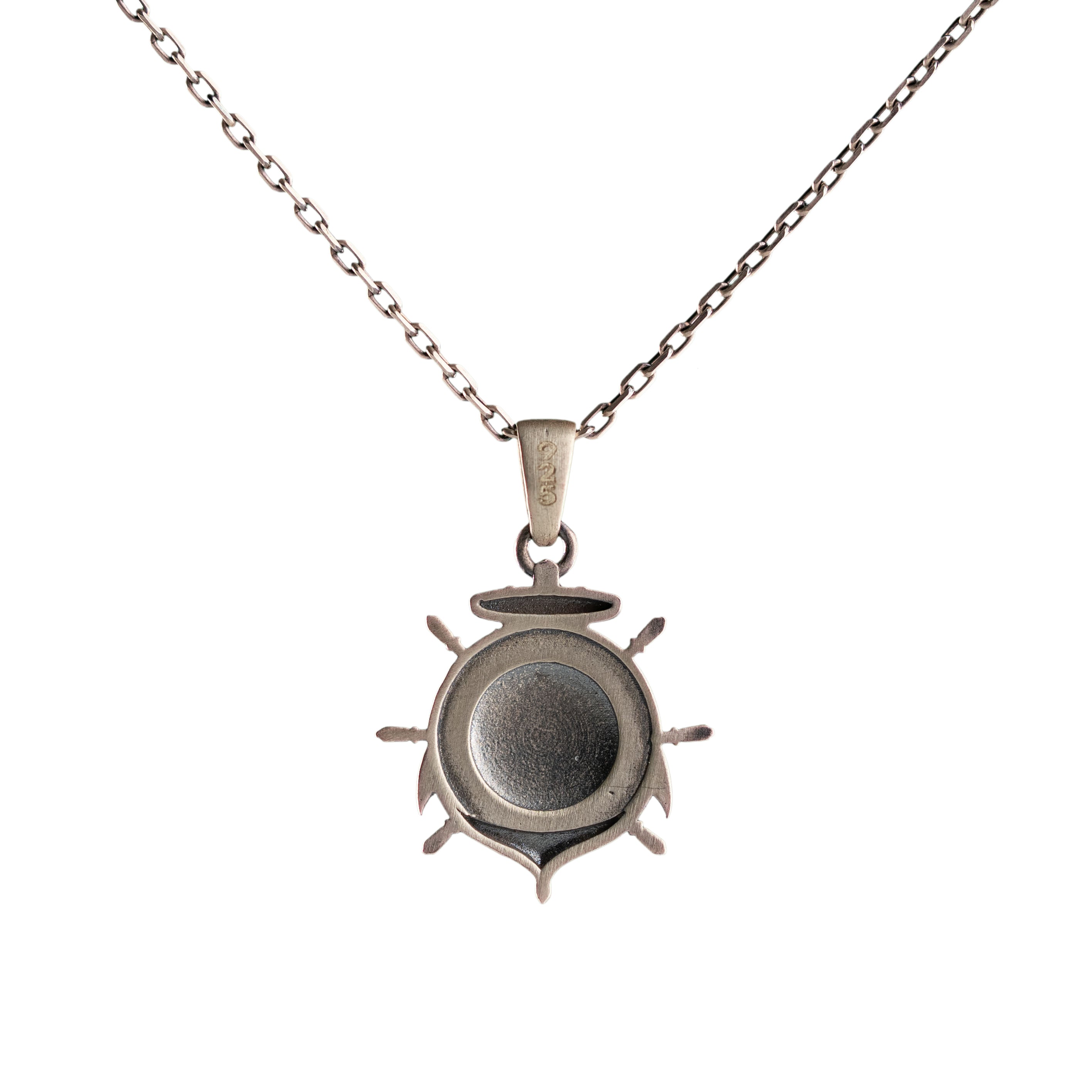 Anchor Compass Pendant – Sterling Silver Nautical Jewelry With Polished Finish