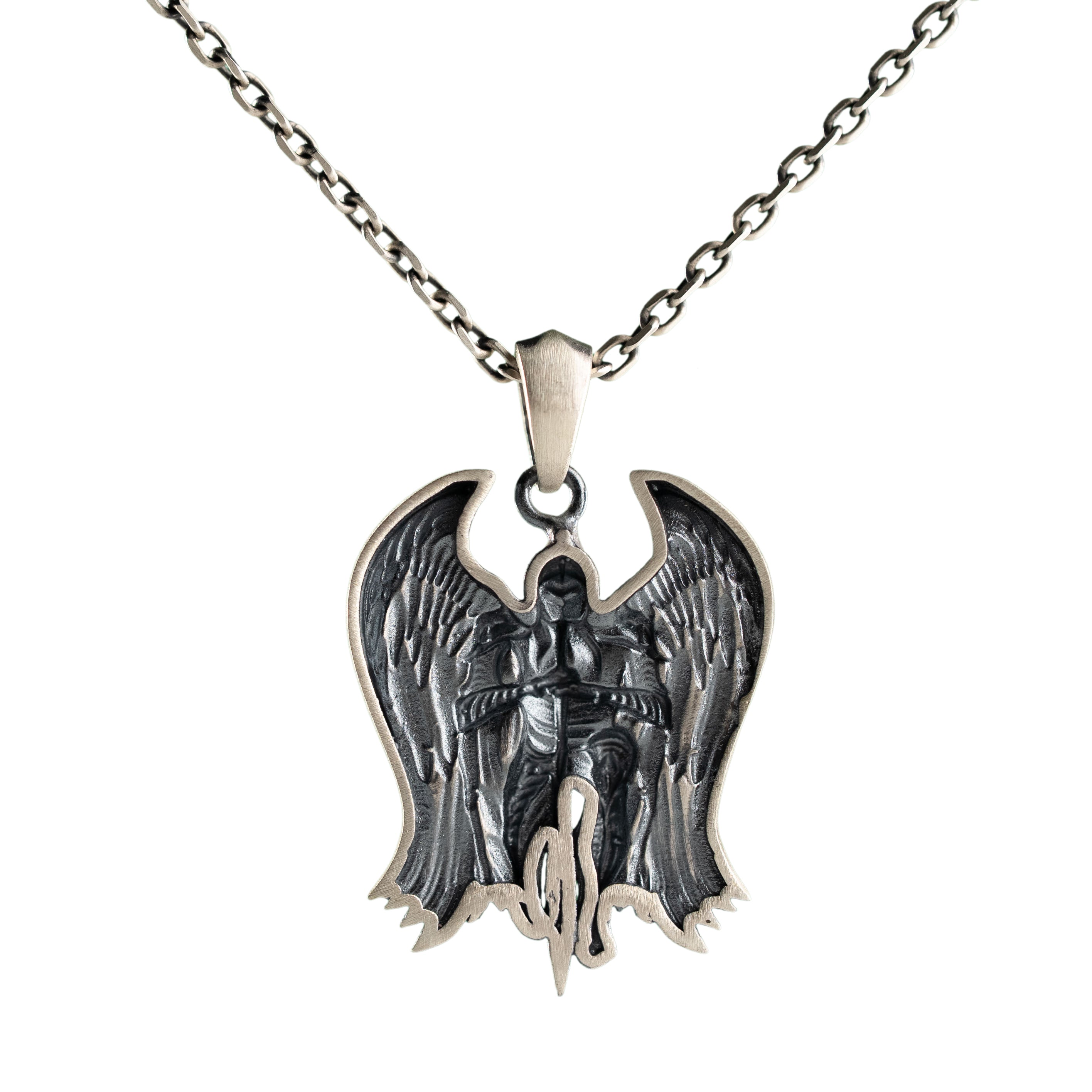 Archangel Michael Necklace – Handmade Sterling Silver Pendant With Spiritual Protection Charm