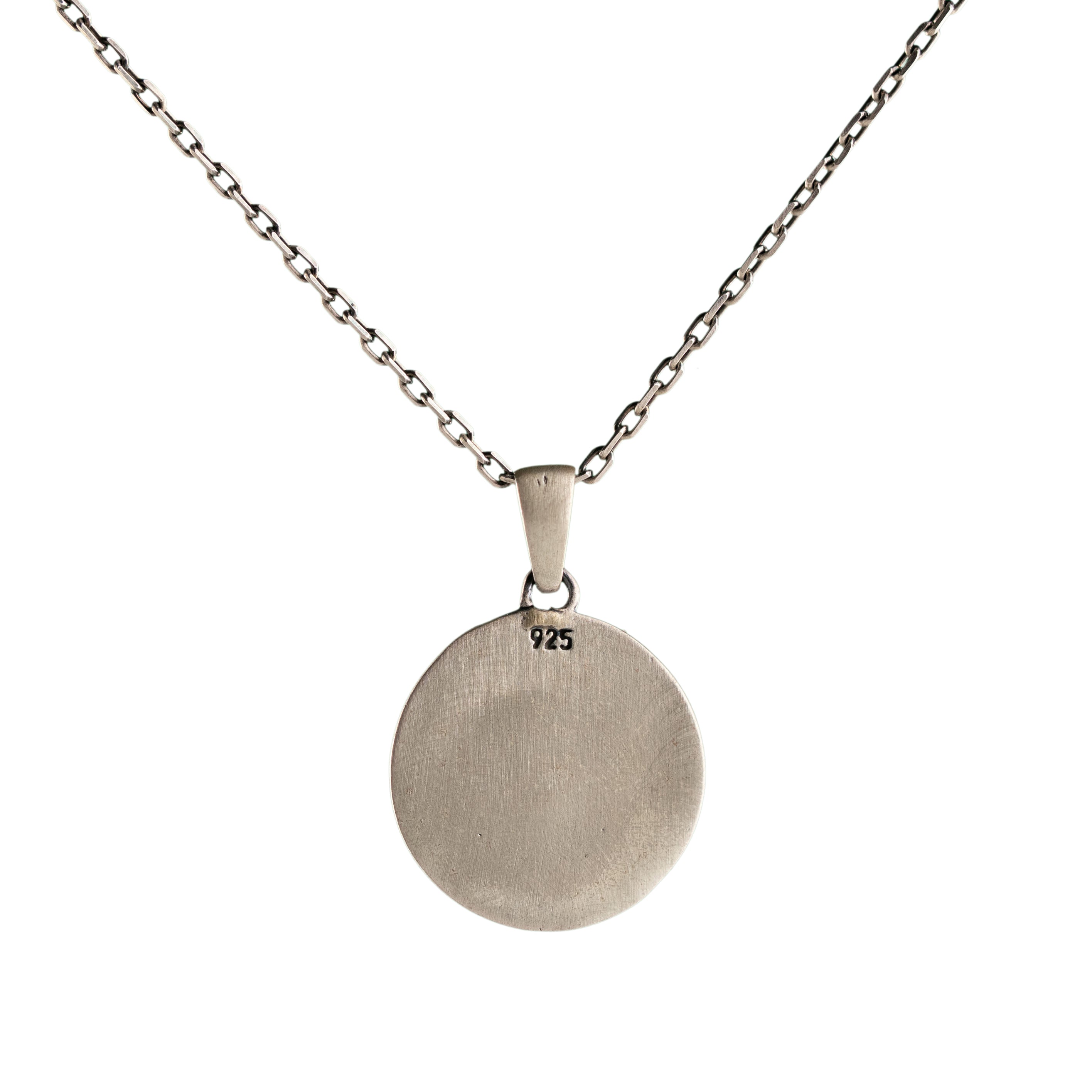 Custom Spartan Shield Necklace – 925 Sterling Silver Greek Warrior Pendant with Silver Necklace