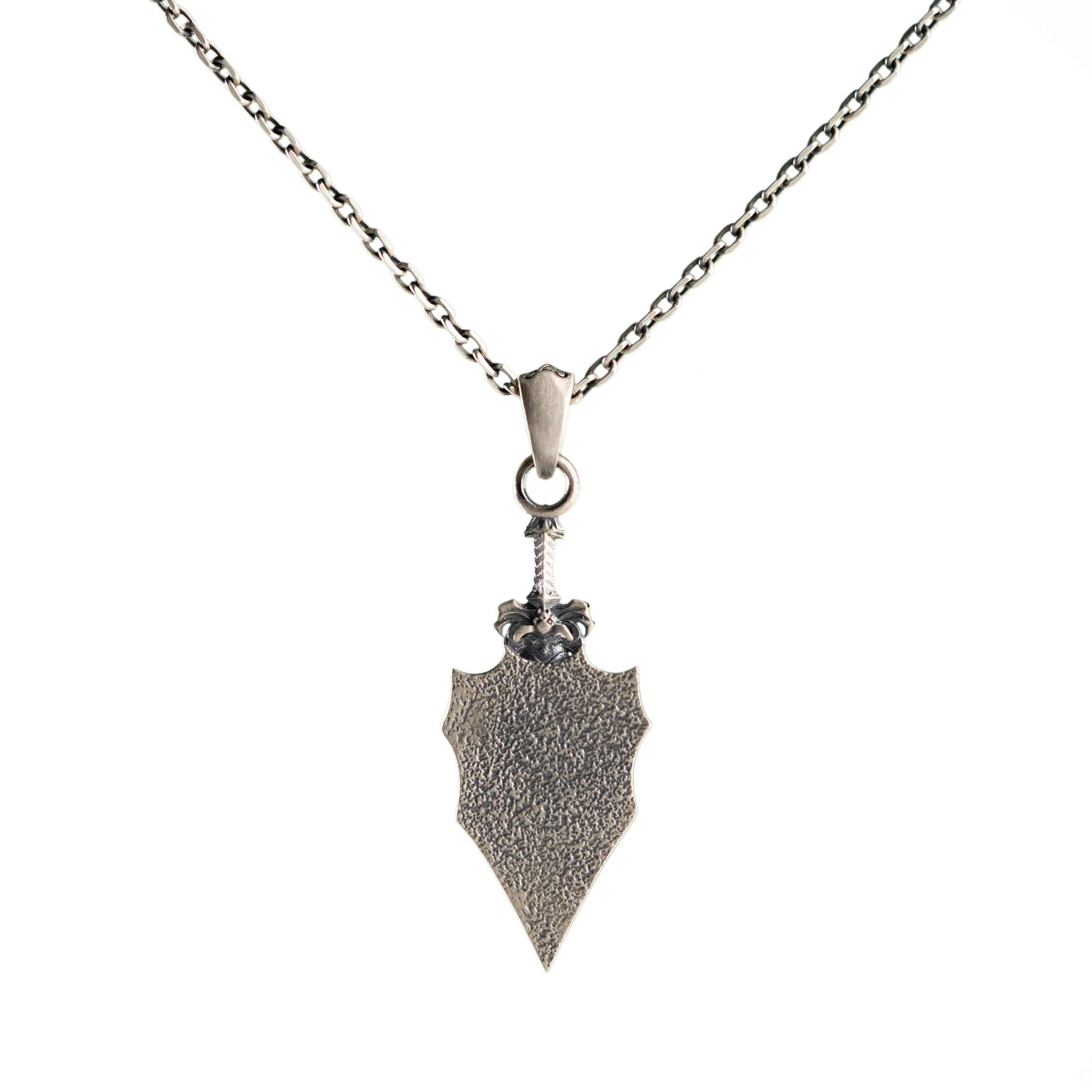 Dragon Sword Necklace – Handcrafted Sterling Silver Pendant | Gothic Warrior Gift