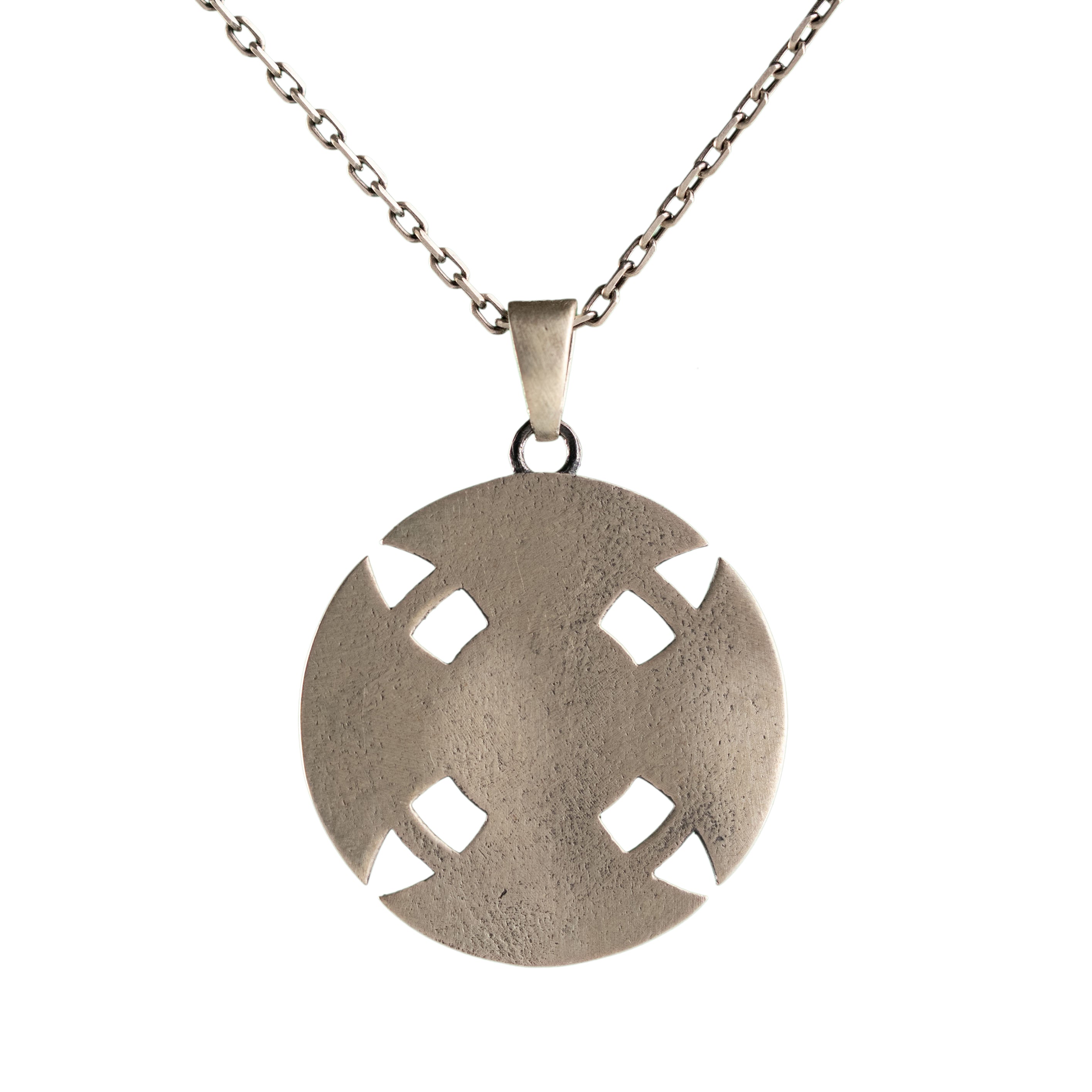 Celtic Knot Cross Necklace Sterling Silver Pendant Gothic Symbolic Design