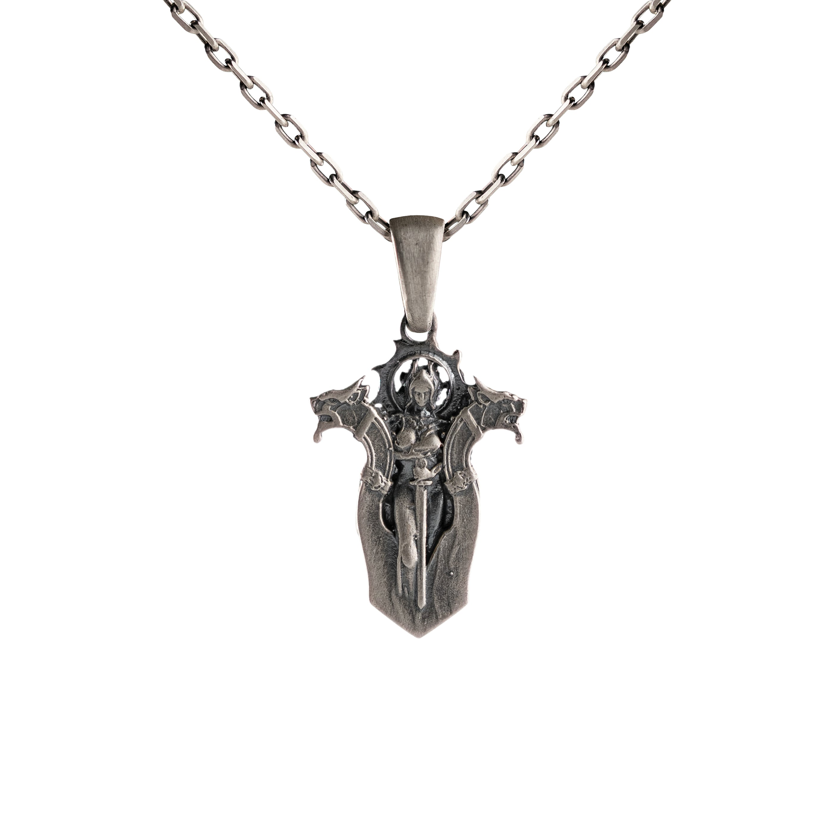 Freya Pendant Necklace – 925 Sterling Silver Norse Goddess Viking Jewelry Amulet