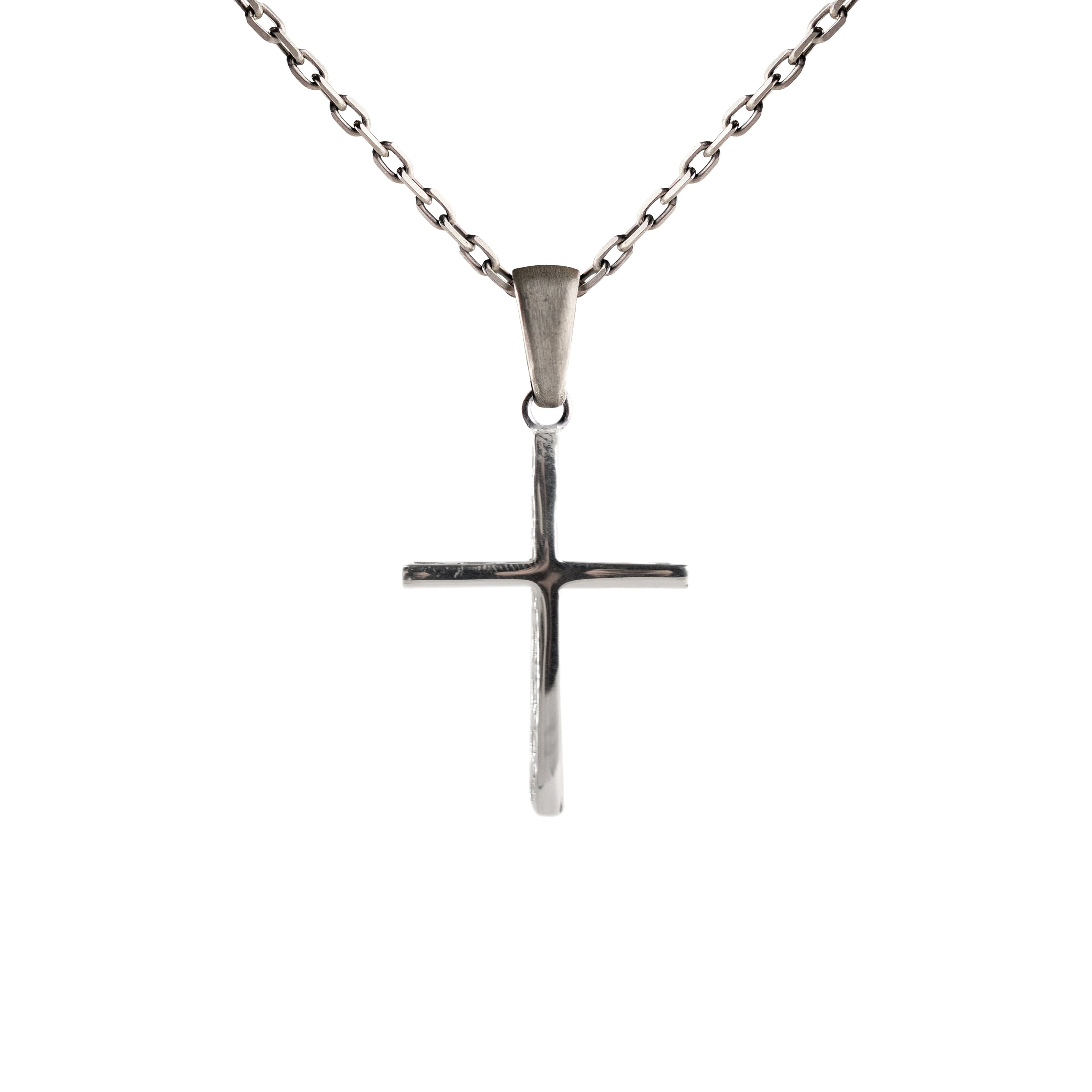 925 Sterling Silver Cross Pendant Multi-Layer Inner Cross Gothic Necklace