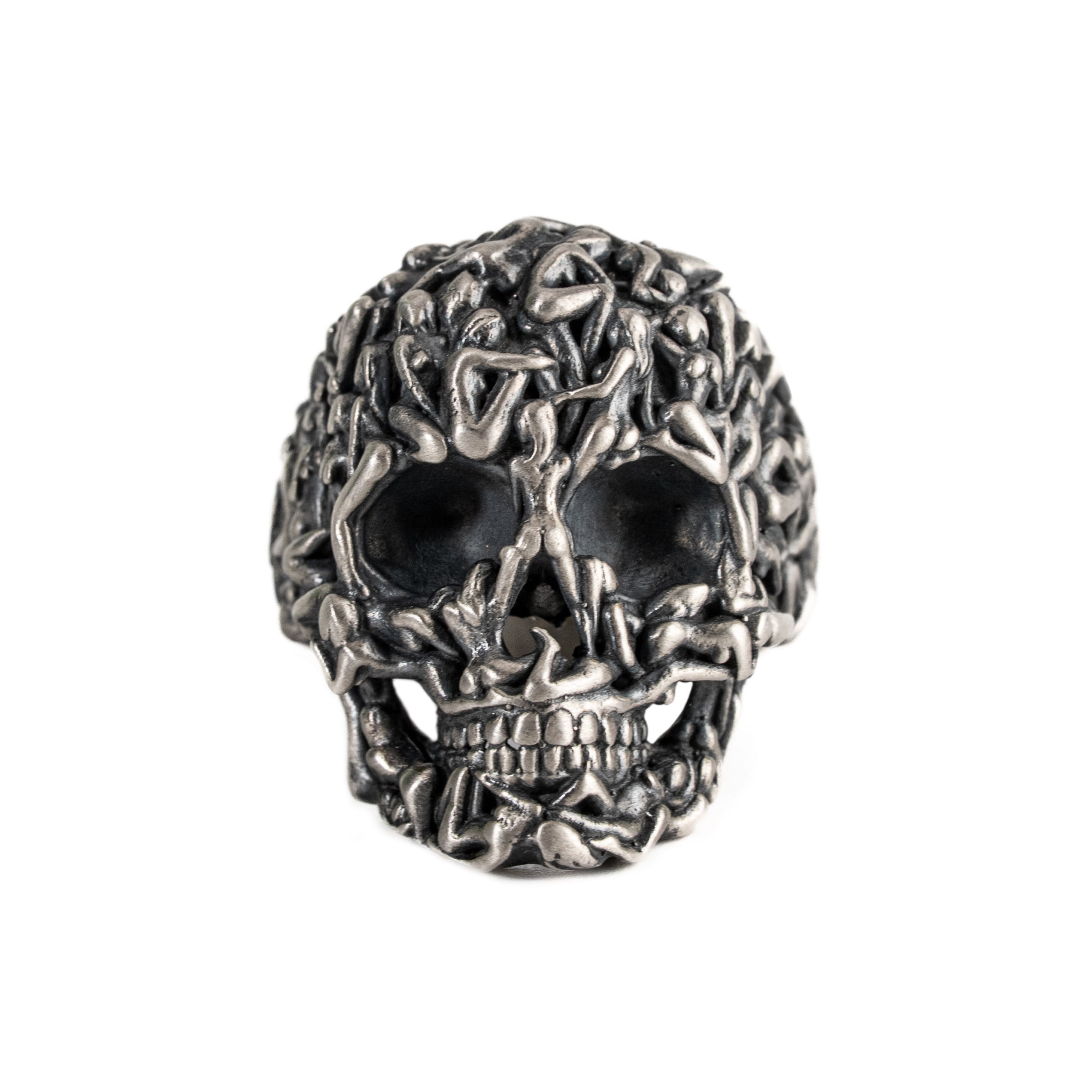 Sterling Silver Skull Ring Gothic Women Design Punk Biker Jewelry Unique Style