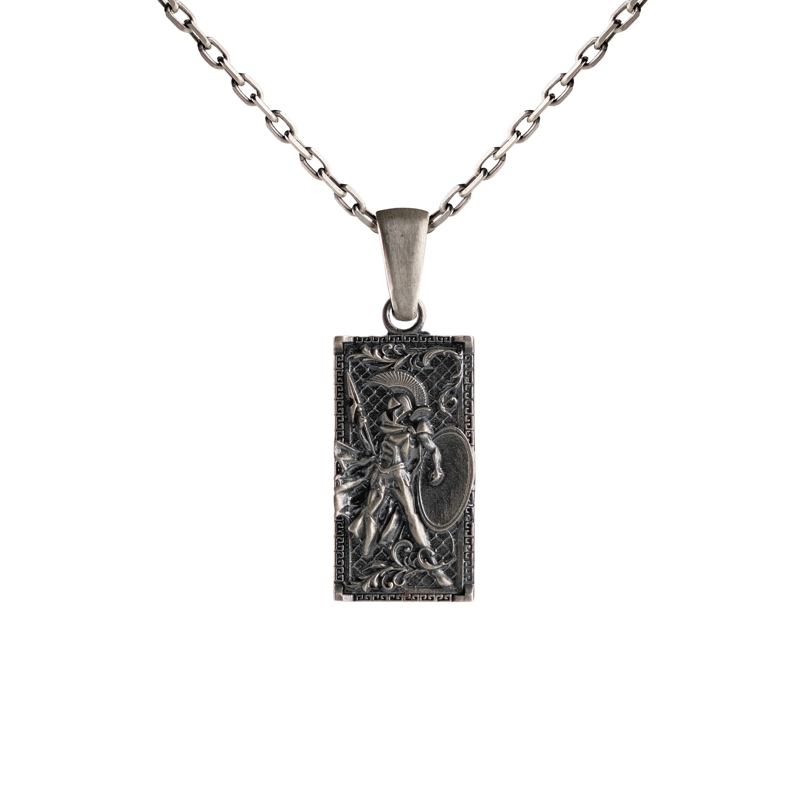 Spartan Warrior Necklace – 925 Sterling Silver Pendant With Ancient Greek Charm